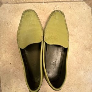 Cole Haan Green Leather Driving Loafer Casual Slip-on Shoes Women’s Size 8B